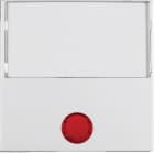 HAGER BOCCHIOTTI - Bilanciere con lente ed etichetta grande Berker S.1/B.3/B.7 bianco polare lucido