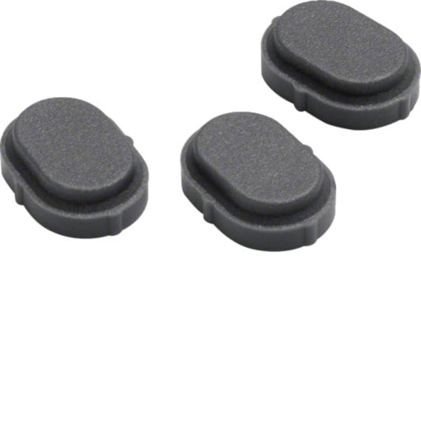 HAGER BOCCHIOTTI - Tappi di copertura per fori di viti Berker W.1 grigio opaco