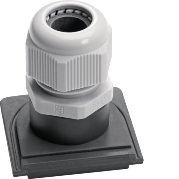 HAGER BOCCHIOTTI - Passacavo M20 x 1,5, avvitabile con dado per raccordi Berker W.1 grigio opaco