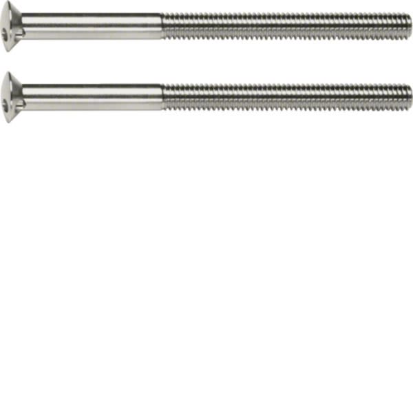 HAGER BOCCHIOTTI - Viti a due fori 2 x M3,5 x 50 mm Berker TS cromo lucido, ottone galvanizzato