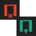 HAGER BOCCHIOTTI - Lamina bicolore + simb. attendere / entrare x segnale luminoso a LED accessorio