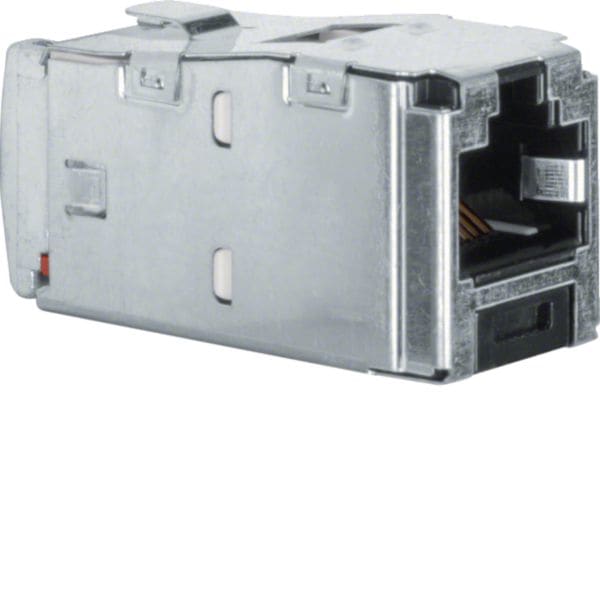 HAGER BOCCHIOTTI - Mini Jack a 8 poli schermato, cat. 5e accessorio alu