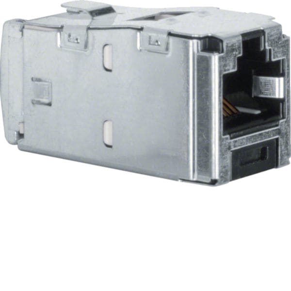 HAGER BOCCHIOTTI - Mini Jack a 8 poli schermato, cat. 6 accessorio alu