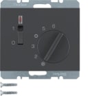 HAGER BOCCHIOTTI - Termostato, cont. NC, + pezzo c.le, 24 V CA/CC Serie K.1 antrac.opac, vern.