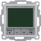 HAGER BOCCHIOTTI - Termostato, cont. NA, + pezzo c.le Serie B.7 alu opac, vern.