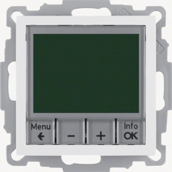 HAGER BOCCHIOTTI - Termostato, cont. NA, + pezzo c.le Serie S.1/B.3/B.7 bianco pol. opac