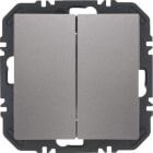 HAGER BOCCHIOTTI - Pulsanti Friends of Hue 2 IN, B.x, alluminio velluto verniciato