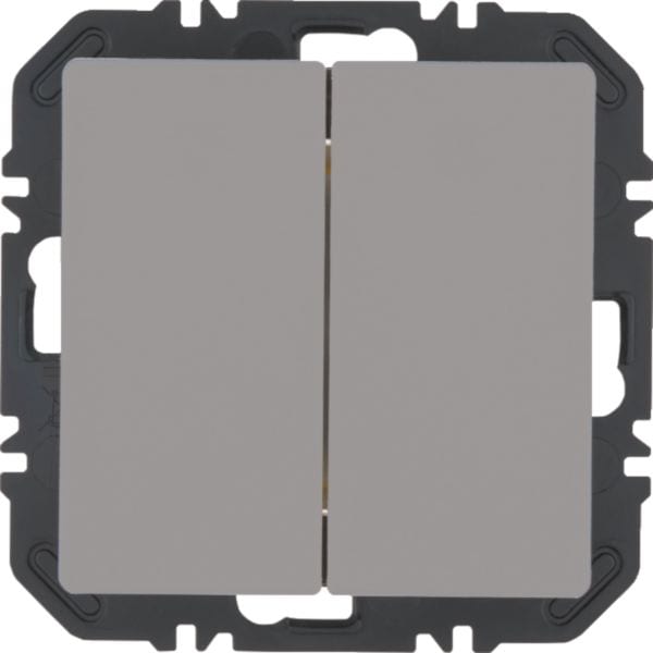 HAGER BOCCHIOTTI - Pulsanti Friends of Hue 2 IN, Q.x, velluto alluminio