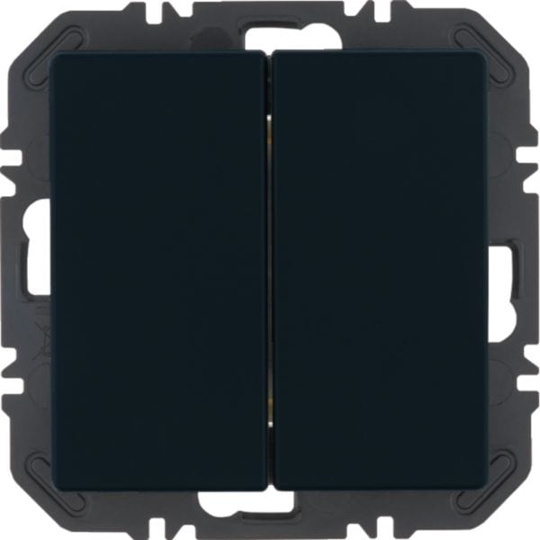 HAGER BOCCHIOTTI - Pulsanti Friends of Hue 2 IN,Q.x,antracite velluto