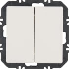 HAGER BOCCHIOTTI - Modulo EnOcean con bilanciere doppio, Q.x velluto bianco polare