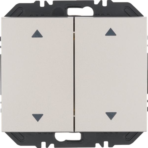 HAGER BOCCHIOTTI - Modulo EnOcean con bilanciere doppio con frecce, K.x acciaio inox vern. opaco