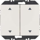 HAGER BOCCHIOTTI - Modulo EnOcean con bilanciere doppio con frecce, K.x bianco polare