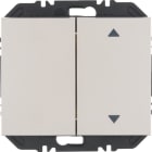 HAGER BOCCHIOTTI - Modulo EnOcean con bilanc, doppio con frecce a lato, K.x acciaio inox vern.opaco