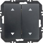 HAGER BOCCHIOTTI - Modulo EnOcean con bilanciere doppio con frecce, S.1/B.x antracite opaco