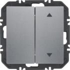 HAGER BOCCHIOTTI - Modulo EnOcean con bilanc, doppio con frecce a lato, S.1/B.x allum. vern. opaco