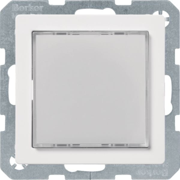 HAGER BOCCHIOTTI - Segnale luminoso a LED, RGB Berker Q.1/Q.3 bianco polare velluto