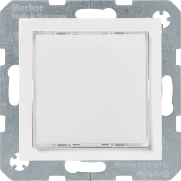 HAGER BOCCHIOTTI - Segnale lum. LED, illuminazione rossa/verde Serie S.1/B.3/B.7 Bianco pol. opaco