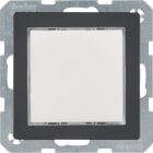 HAGER BOCCHIOTTI - segnale lum. a LED, illuminazione rossa/verde Serie Q.1/Q.3 antrac.vellut, vern.
