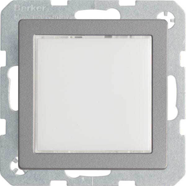 HAGER BOCCHIOTTI - Segnale luminoso a LED, illum. bianca Berker Q.1/Q.3 alu velluto, verniciato