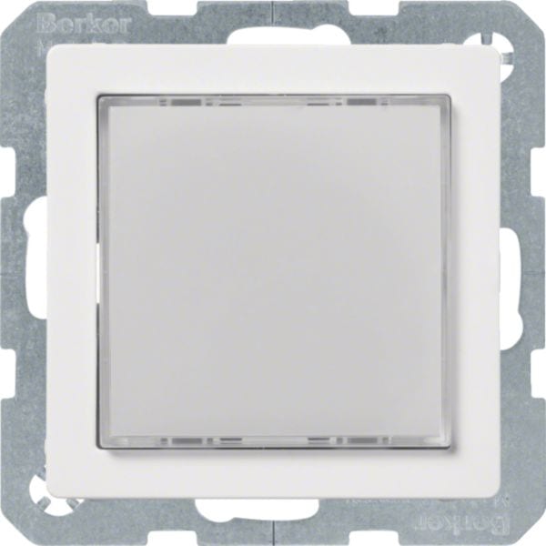 HAGER BOCCHIOTTI - Segnale luminoso a LED, illum. bianca Berker Q.1/Q.3 bianco polare velluto