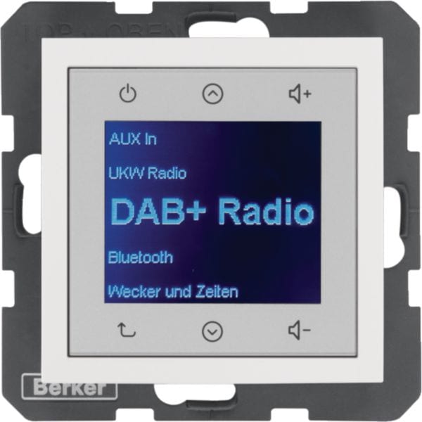 HAGER BOCCHIOTTI - Radio Touch DAB+, S.1 bianco polare lucido