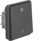 HAGER BOCCHIOTTI - Int. a 2 poli con Bilanc. e stampa "0" e "1" Serie W.1 grigio opac