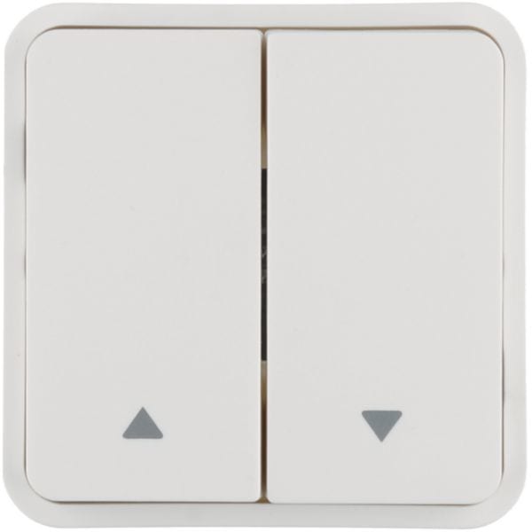 HAGER BOCCHIOTTI - Bilanciere doppio con serigrafia freccia singola W.1 bianco polare