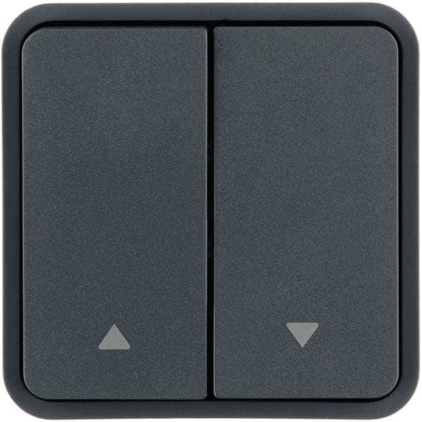 HAGER BOCCHIOTTI - Bilanciere doppio con serigrafia freccia singola W.1 grigio