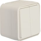 HAGER BOCCHIOTTI - Interruttore doppio a parete Berker W.1 bianco polare opaco
