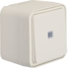 HAGER BOCCHIOTTI - Deviatore a parete illuminato Berker W.1 bianco polare opaco