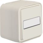 HAGER BOCCHIOTTI - Deviatore a parete con portaetichetta illuminato Berker W.1 bianco polare opaco
