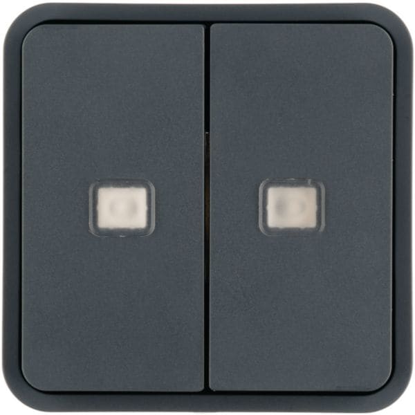 HAGER BOCCHIOTTI - Bilanciere doppio con lenti W.1 grigio