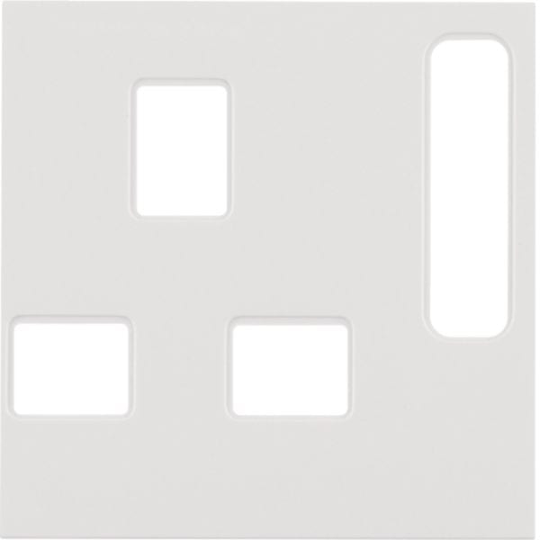 HAGER BOCCHIOTTI - Pezzo c.le x prese, BRITISH STANDARD disinseribile Serie S.1/B.3/B.7 bianco Luc.