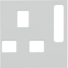 HAGER BOCCHIOTTI - Pezzo c.le x prese GBR STANDARD disinseribile Serie S1/B3/B7 bianco pol. opac