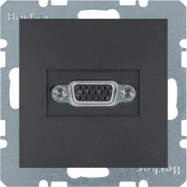 HAGER BOCCHIOTTI - Presa VGA Berker B.3/B.7 antracite opaco