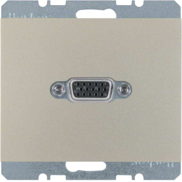 HAGER BOCCHIOTTI - Presa VGA Berker K.5 acciaio inox opaco, verniciato