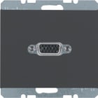 HAGER BOCCHIOTTI - Presa VGA Berker K.1 antracite opaco, verniciato