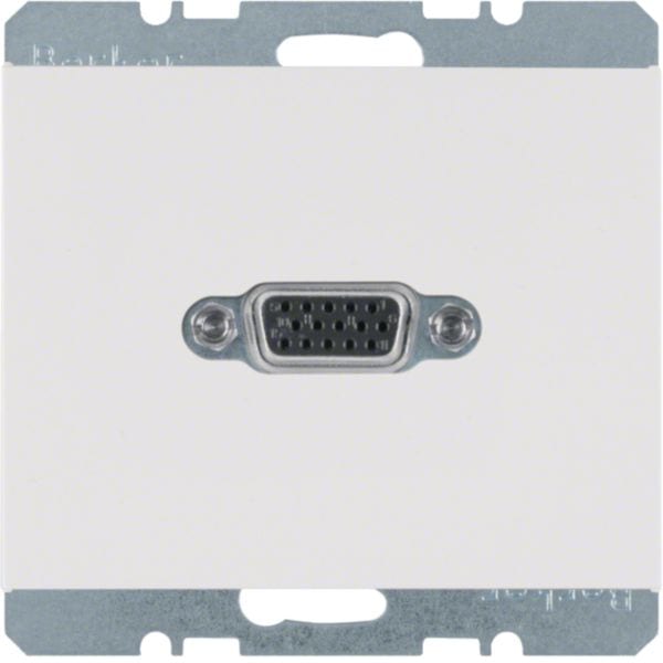 HAGER BOCCHIOTTI - Presa VGA Berker K.1 bianco polare lucido