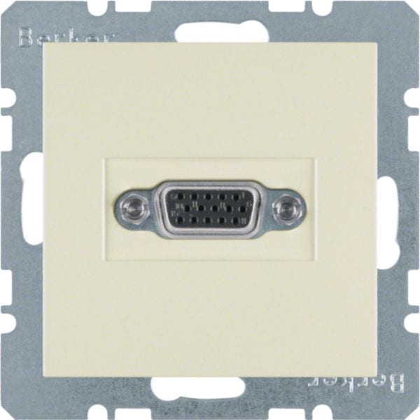 HAGER BOCCHIOTTI - Presa VGA Berker S.1 bianco lucido