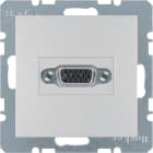 HAGER BOCCHIOTTI - Presa VGA posteriore Berker B.7 alu opaco, verniciato