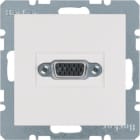 HAGER BOCCHIOTTI - Presa VGA posteriore Berker S.1/B.3/B.7 bianco polare opaco
