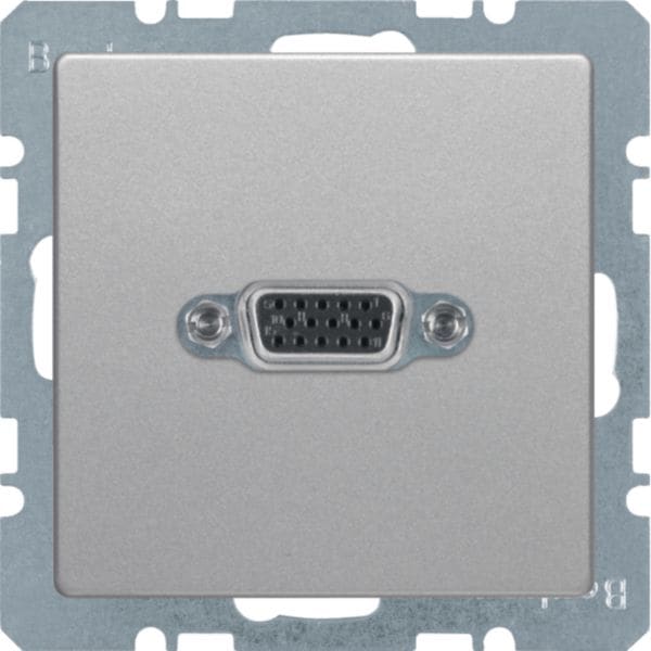 HAGER BOCCHIOTTI - Presa VGA posteriore Berker Q.1/Q.3 alu velluto, verniciato