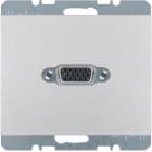 HAGER BOCCHIOTTI - Presa VGA posteriore Berker K.5 alu opaco, verniciato
