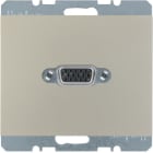 HAGER BOCCHIOTTI - Presa VGA posteriore Berker K.5 acciaio inox opaco, verniciato