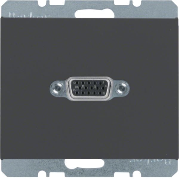HAGER BOCCHIOTTI - Presa VGA posteriore Berker K.1 antracite opaco, verniciato