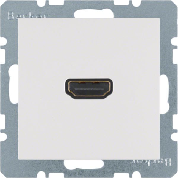 HAGER BOCCHIOTTI - Presa High Definition Berker S.1/B.3/B.7 bianco polare opaco