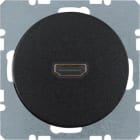 HAGER BOCCHIOTTI - Presa High Definition Berker R.1/R.3 nero lucido