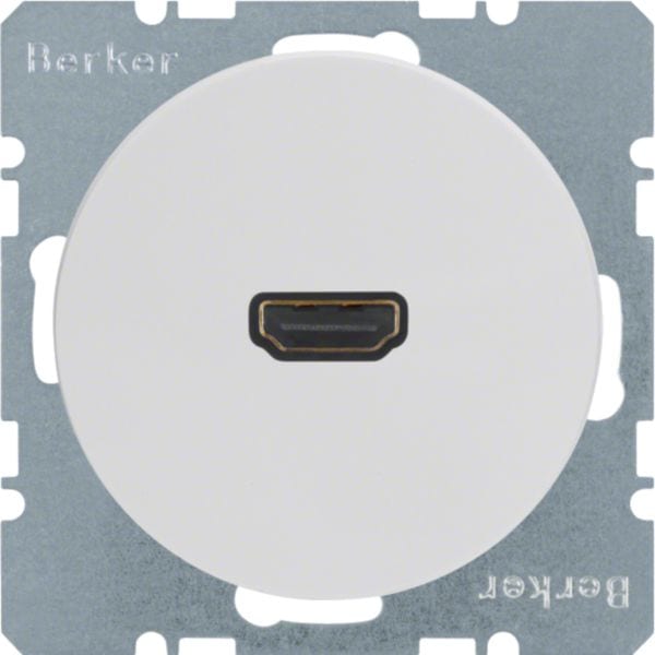 HAGER BOCCHIOTTI - Presa High Definition Berker R.1/R.3 bianco polare lucido