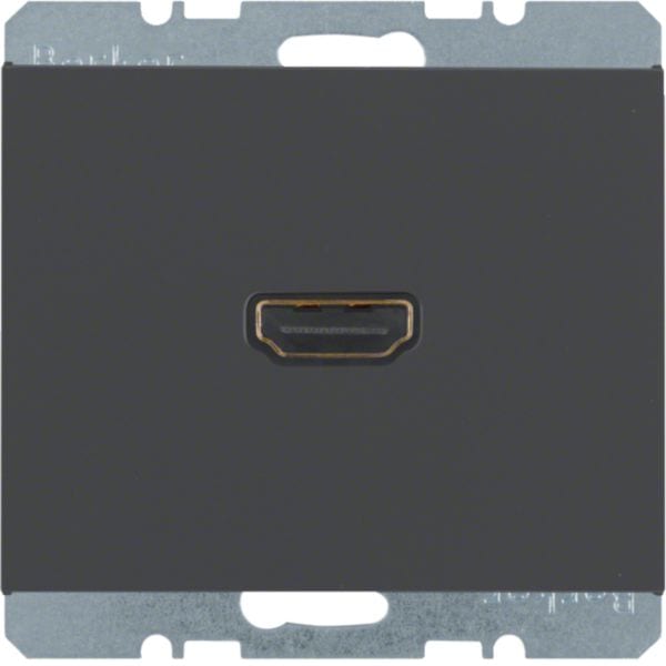 HAGER BOCCHIOTTI - Presa High Definition Berker K.1 antracite opaco, verniciato