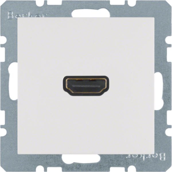 HAGER BOCCHIOTTI - Presa High Definition Berker S.1/B.3/B.7 bianco polare lucido